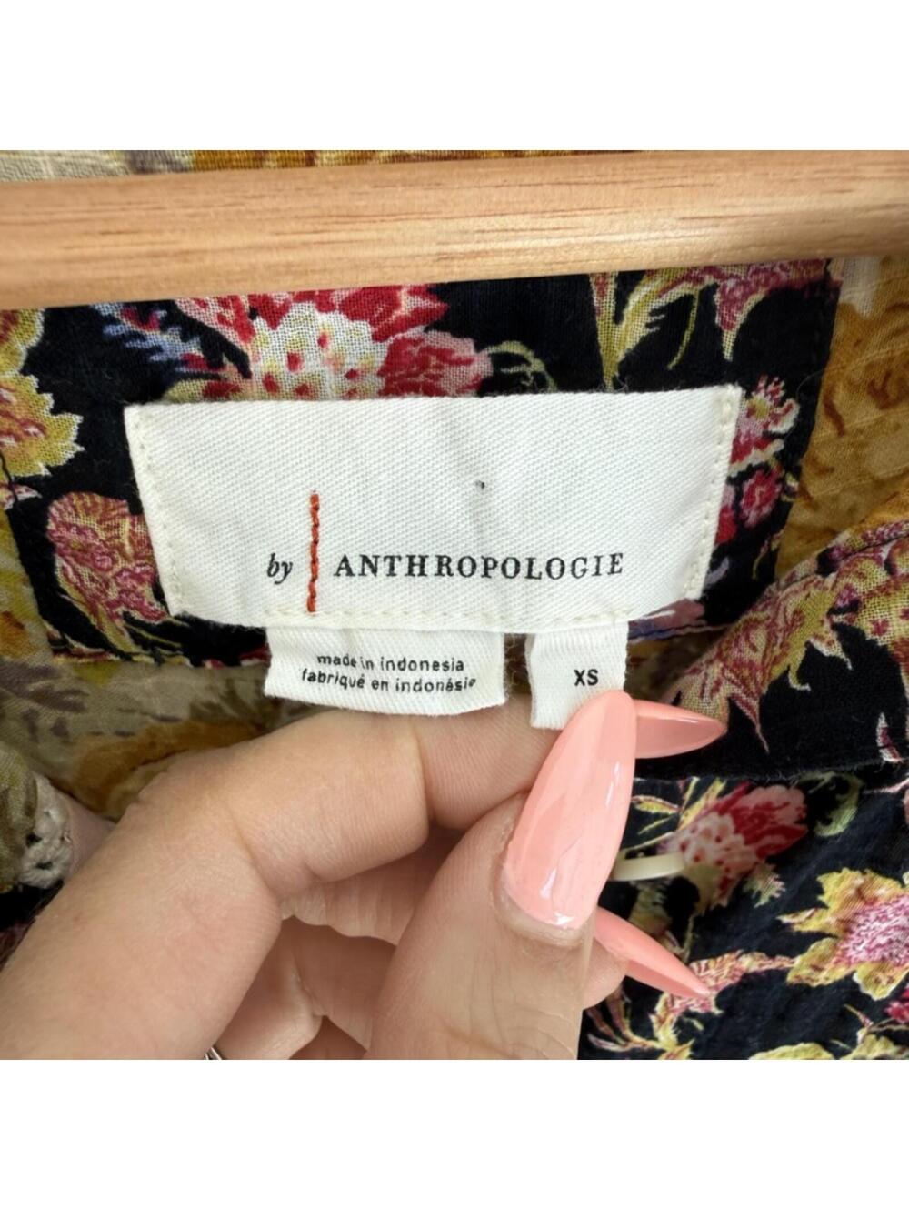 Anthropologie Floral Patchwork Maxi Dress Boho Cottage Core XS - Picture 3 of 8